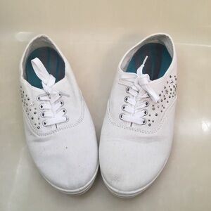 Rhinestone white sneakers